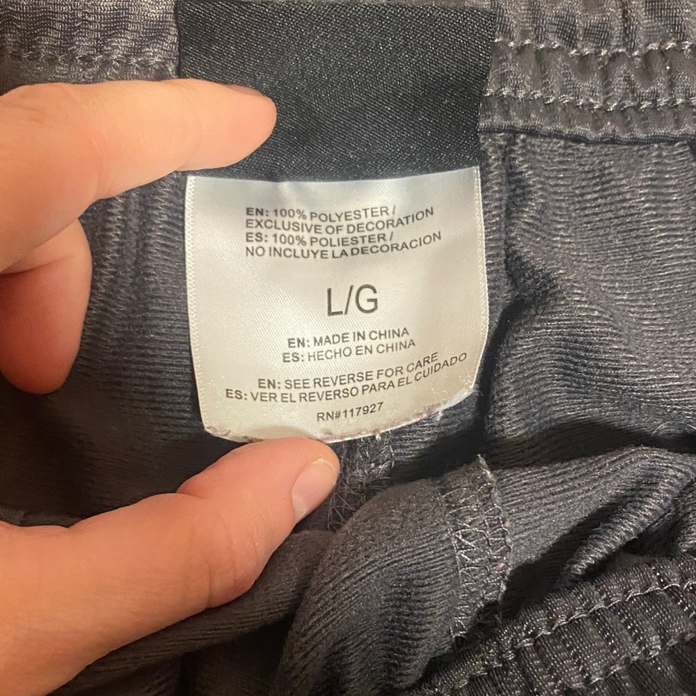 AND1 Black and Gray Track Pants size large - Picture 3 of 5